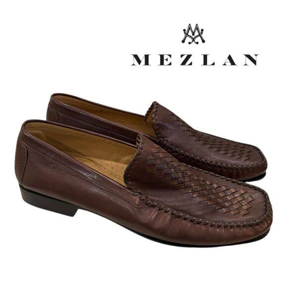 New Mezlan Men\'s Lawrence Mefium Brown Leather Slip-on Loafers 10 main image 4